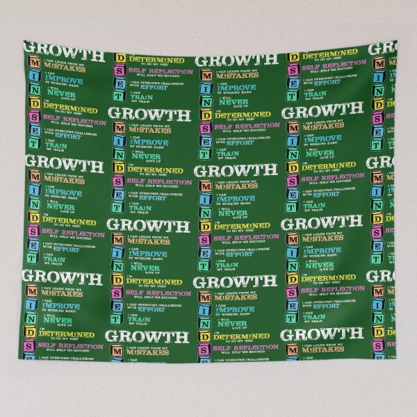 Item preview, Brain Growth Mindset Motivation Gift Grunge 412 designed and sold by PeacockHub.