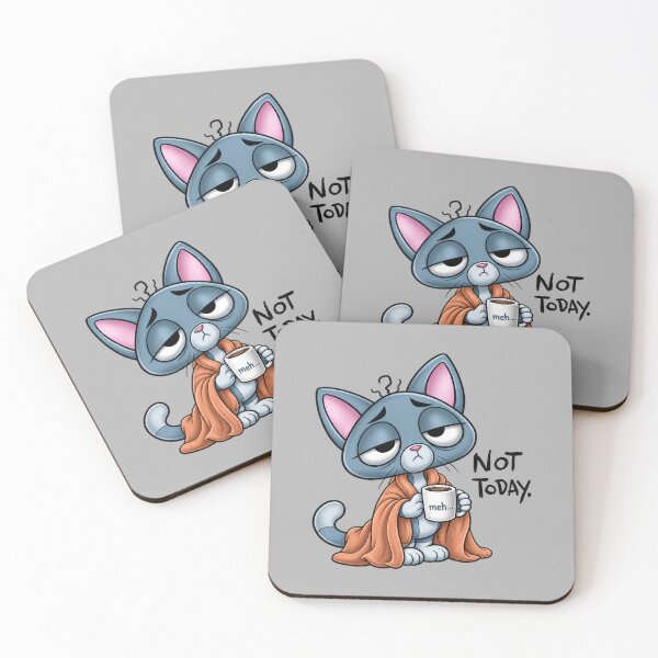 Item preview, Blasé Kitty — Not Today. designed and sold by Robbgoblin.