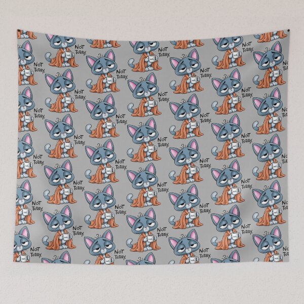 Item preview, Blasé Kitty — Not Today. designed and sold by Robbgoblin.