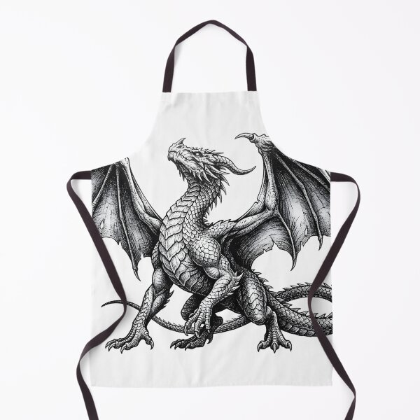 Item preview, Symmetrical Dragon Sketch - Realistic Paper Drawing Mockup designed and sold by DragonSerpent Ink.