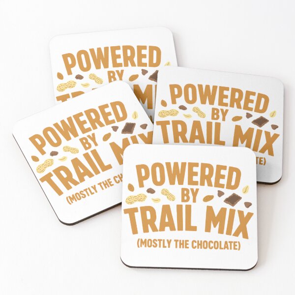 Item preview, Powered By Trail Mix Mostly Chocolate Funny Hiker Gift designed and sold by ys96.