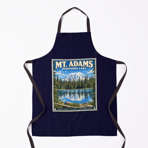 Item preview, Mt. Adams Horseshoe Lake Washington Vintage Mountain Poster designed and sold by Swanny's Custom T-shirt and Gift Designs.