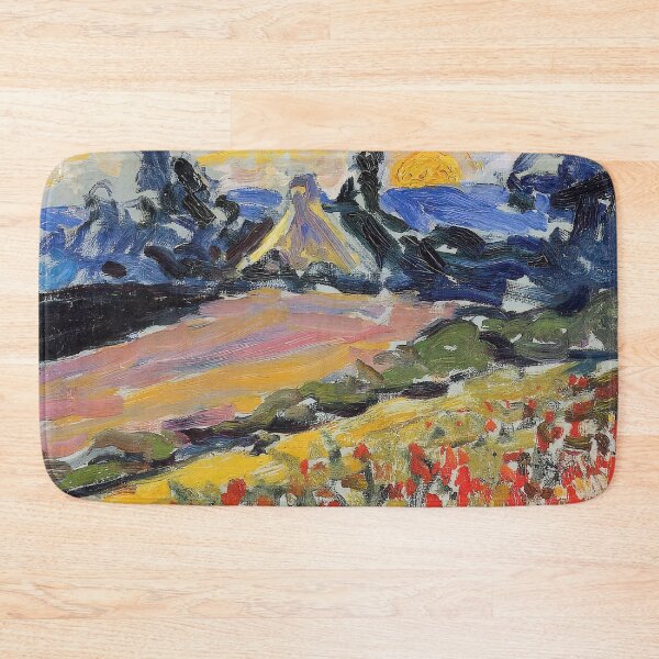 Item preview, Landscape with sunset designed and sold by NeonCanvasDream.