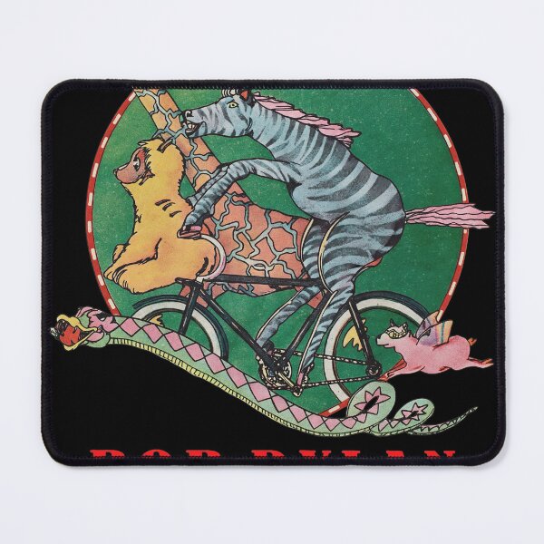 Item preview, Bob Dylan 1978 US Tour Whimsical Animal Bicycle Art designed and sold by GINAMILTON12.