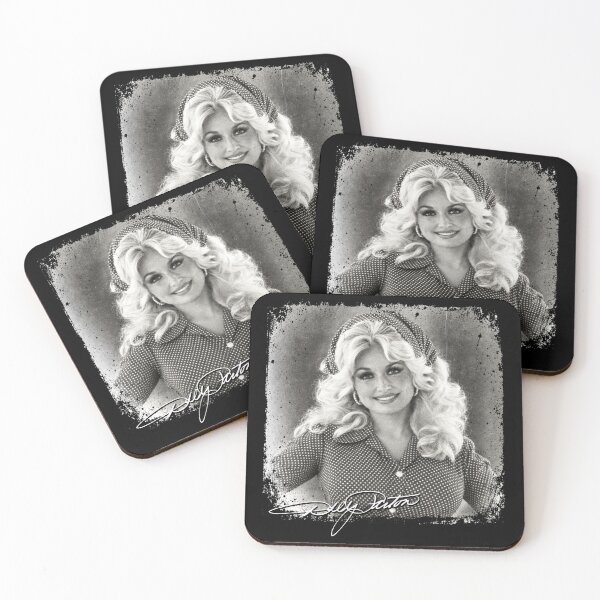 Item preview, Vintage Dolly Parton Black And White Portrait Signature  designed and sold by TrevionYoster.