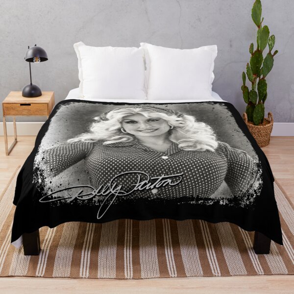Item preview, Vintage Dolly Parton Black And White Portrait Signature designed and sold by TrevionYoster.