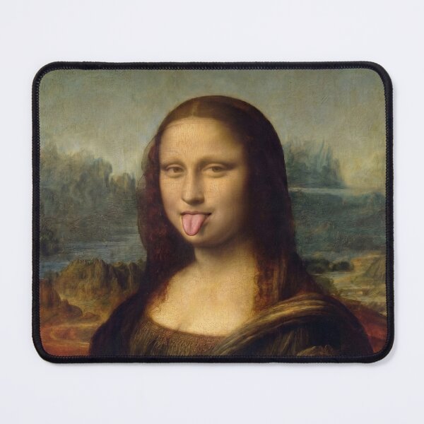 Item preview, Mona Lisa Tongue Out - Cheeky Renaissance Art Parody designed and sold by ShabanMerch⭐⭐⭐.
