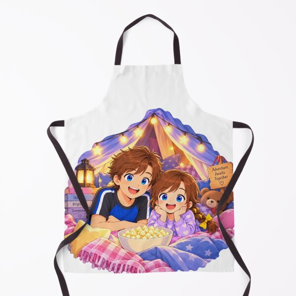 Item preview, Kenzie Blanket Fort Movie Night Cartoon Character Design designed and sold by Kenzie & Co.