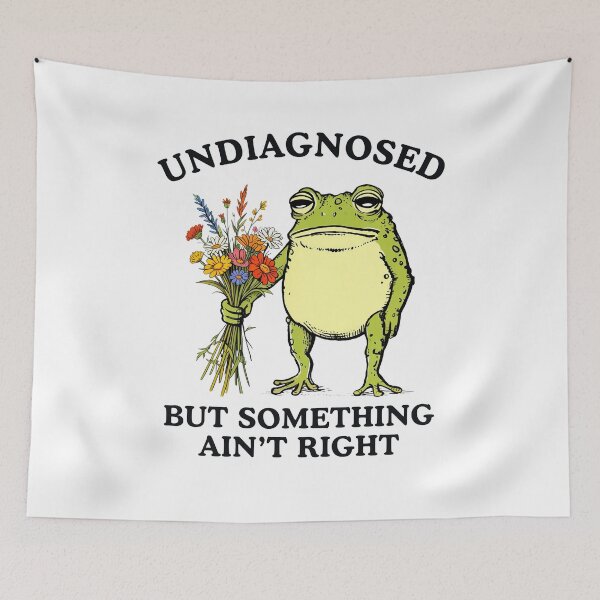 Item preview, Undiagnosed But Something Ain't Right Funny Frog designed and sold by studio-ssaam.