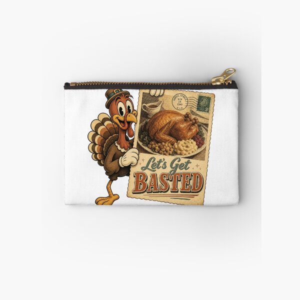 Item preview, Let's Get Basted Vintage Postcard Thanksgiving Shirt designed and sold by CerealBoxInk.