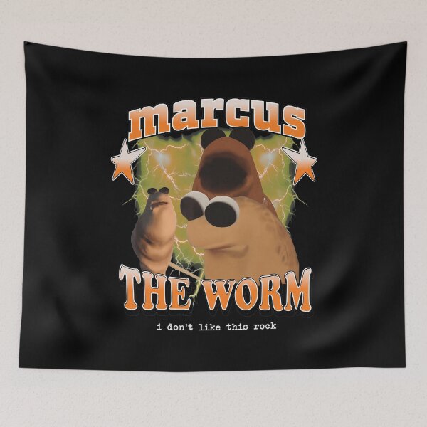 Item preview, Marcus The Worm Retro Lightning Star Design designed and sold by GINAMILTON12.