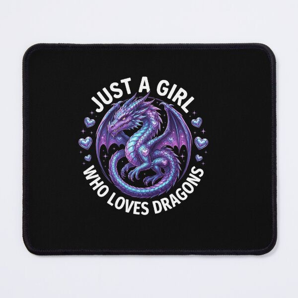 Item preview, Just A Girl Who Loves Dragons Cute Purple Dragon Graphic designed and sold by Ostericaimusa.