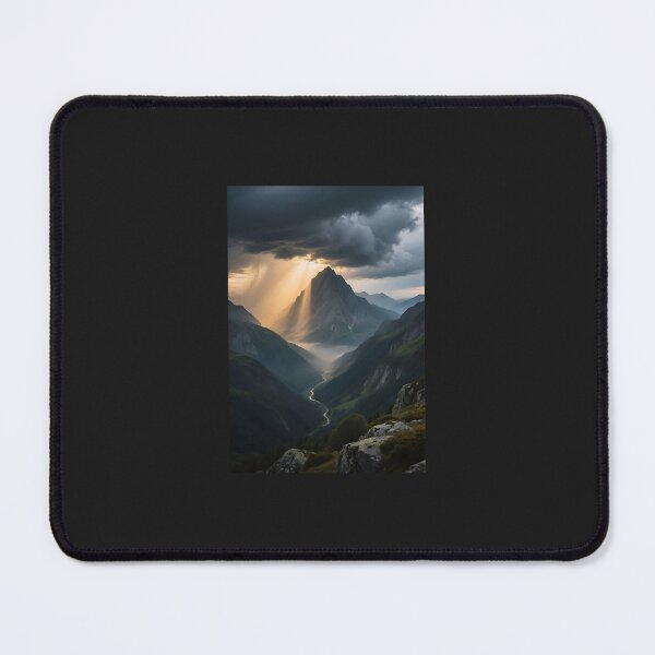Item preview, Sunlight Over Majestic Mountain Peak designed and sold by atlasvault33.