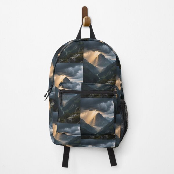 Item preview, Sunlight Over Majestic Mountain Peak designed and sold by atlasvault33.