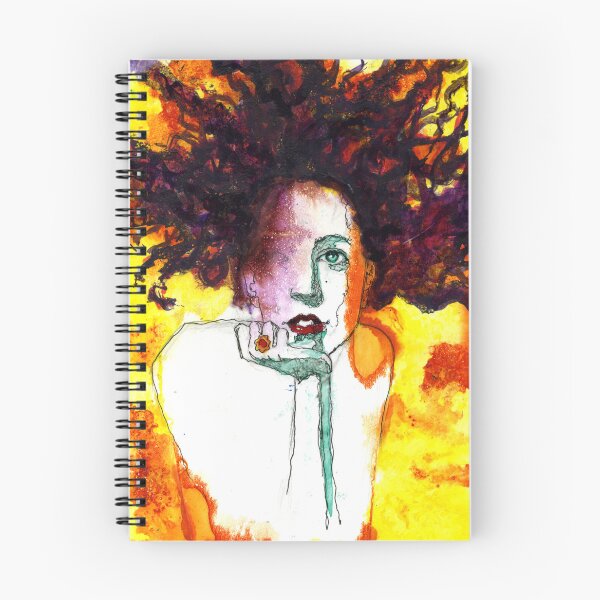 Item preview, Portrait of woman with red frizzy hair designed and sold by Lobo-36.