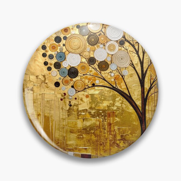 Item preview, Golden Tree of Life in Gustav Klimt Style designed and sold by Vicky Brago-Mitchell®.