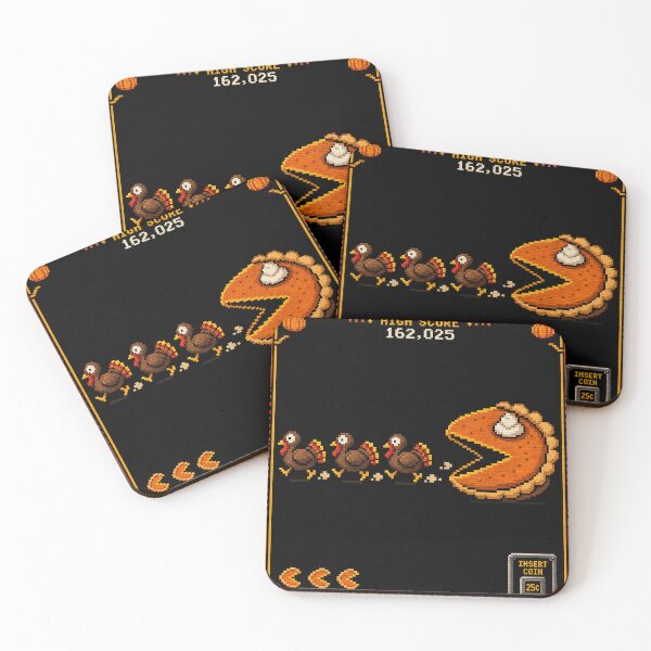Item preview, Retro Arcade Turkey Chase Pixel Thanksgiving Shirt designed and sold by CerealBoxInk.