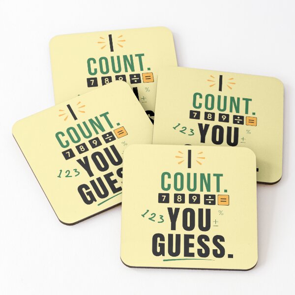 Item preview,  I Count You Guess – Funny Accountant & Accounting Humor designed and sold by FCA SIR MERCH .