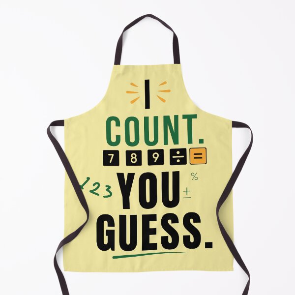 Item preview, I Count You Guess – Funny Accountant & Accounting Humor designed and sold by FCA SIR MERCH .