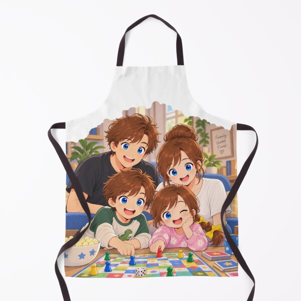 Item preview, Kenzie Family Game Night Cartoon Character Design designed and sold by Kenzie & Co.