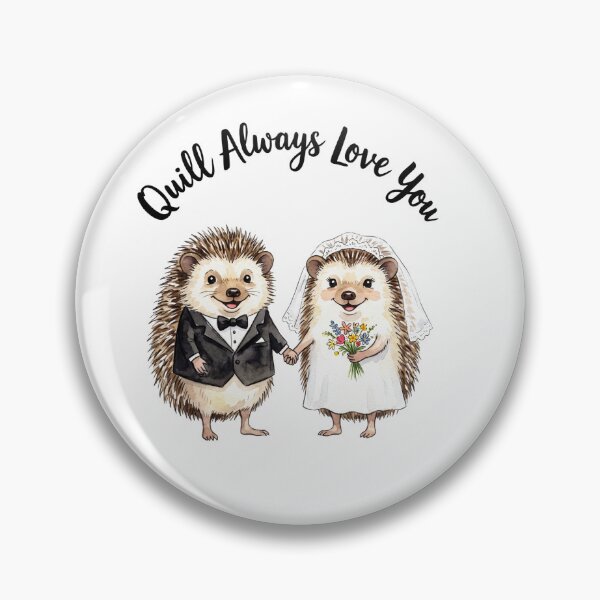 Item preview, Hedgehog Wedding Couple Bouquet designed and sold by Tiffany Roy.