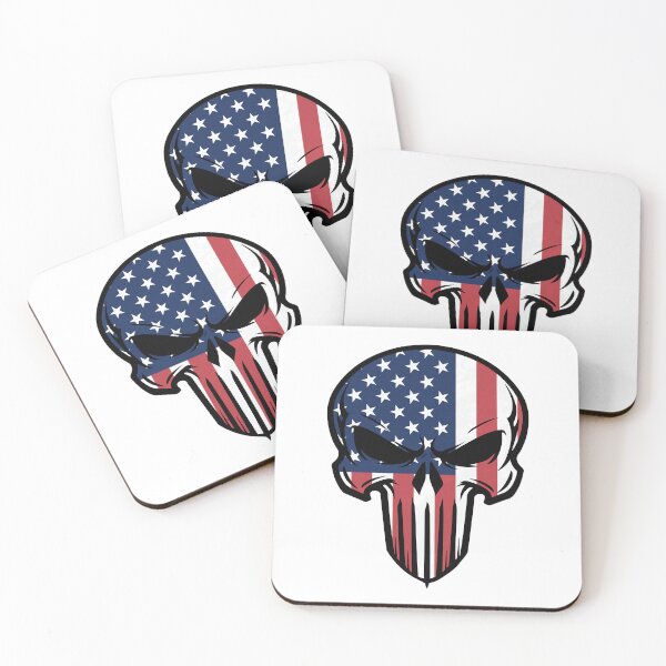 Item preview, American Flag Skull - Patriotic USA Skull designed and sold by Marshallamoakohene.