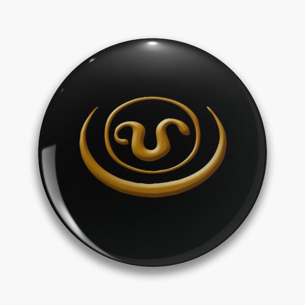 Item preview, Golden Spiral Serpent Alien Symbol designed and sold by LiamHawki.