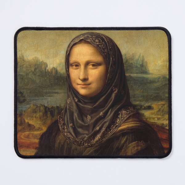 Item preview, Mona Lisa wearing hijab designed and sold by ShabanMerch⭐⭐⭐.