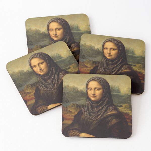 Item preview, Mona Lisa wearing hijab  designed and sold by ShabanMerch⭐⭐⭐.