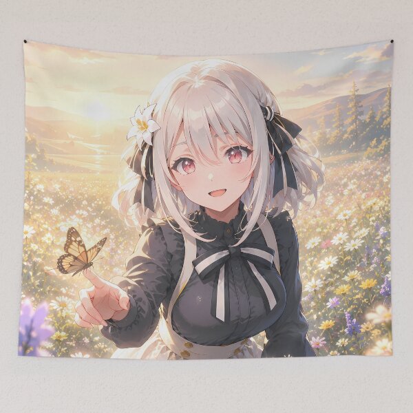 Item preview, Lily Spy Classroom Butterfly Flower Meadow Sunrise designed and sold by SolenneAzur.