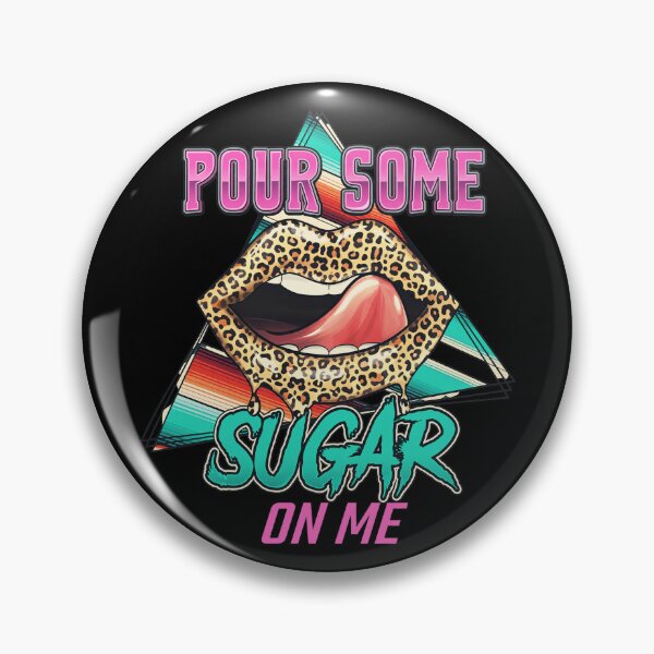 Item preview, Pour Some Sugar On Me Retro Lips Design designed and sold by GINAMILTON12.