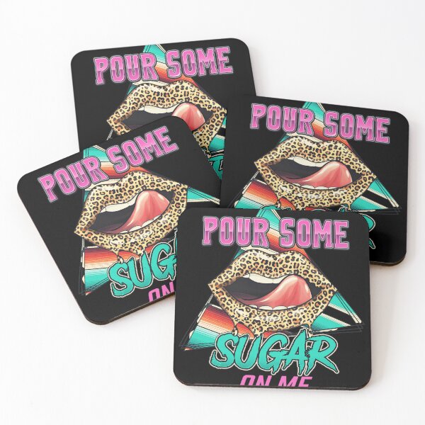 Item preview, Pour Some Sugar On Me Retro Lips Design designed and sold by GINAMILTON12.