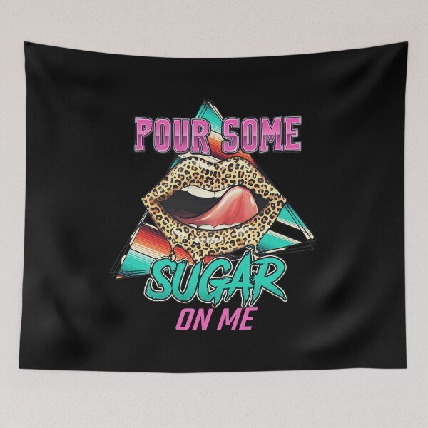 Item preview, Pour Some Sugar On Me Retro Lips Design designed and sold by GINAMILTON12.