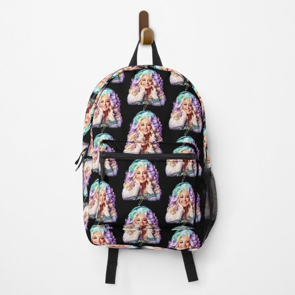 Item preview, Retro Dolly Parton Rainbow Hair Queen Of Country Signature designed and sold by TrevionYoster.