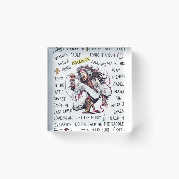 Item preview, Steven Tyler Art with Song Titles designed and sold by GINAMILTON12.