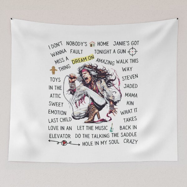 Item preview, Steven Tyler Art with Song Titles designed and sold by GINAMILTON12.