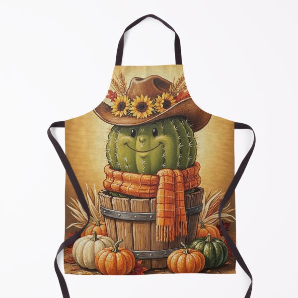 Item preview, Cute Cactus Cowboy Hat Autumn Pumpkin Farmhouse Fall Poster - Whimsical Sunflower Wall Art designed and sold by FestivityFinds.