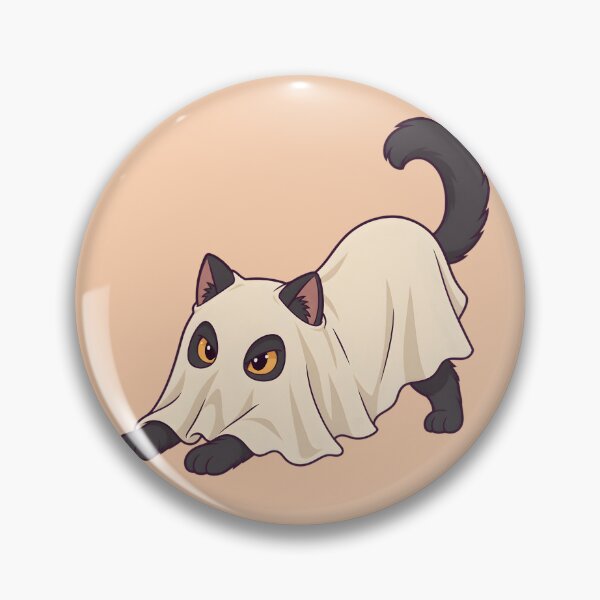 Item preview, Stretchy Ghost Cat – Spooky Halloween Kitty designed and sold by ChromaRune.