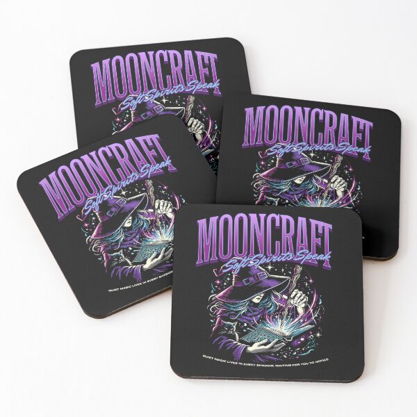 Item preview, Mooncraft Soft Spirits Speak Witch & Cat Magic Illustration designed and sold by FaeryNuff.