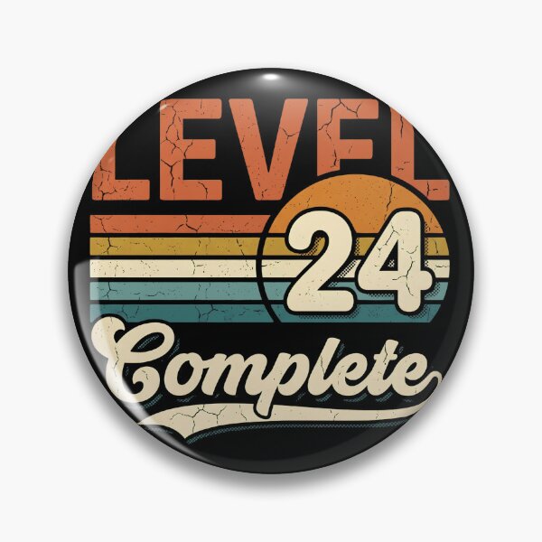 Item preview, Level 24 Complete Vintage Gamer 24th Birthday Retro Gaming Gift designed and sold by Zizo-DR44.