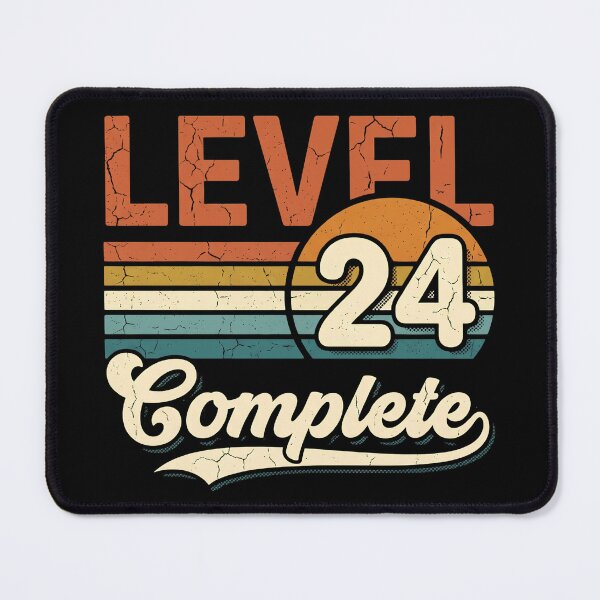 Item preview, Level 24 Complete Vintage Gamer 24th Birthday Retro Gaming Gift designed and sold by Zizo-DR44.