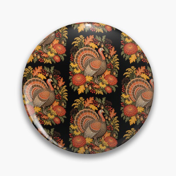 Item preview, Vintage Autumn Wild Turkey Botanical Thanksgiving Harvest Design designed and sold by JapanAnimeSH2.