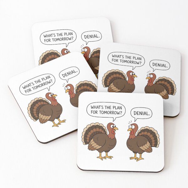 Item preview, What's The Plan Tomorrow Denial Funny Turkey Shirt designed and sold by CerealBoxInk.