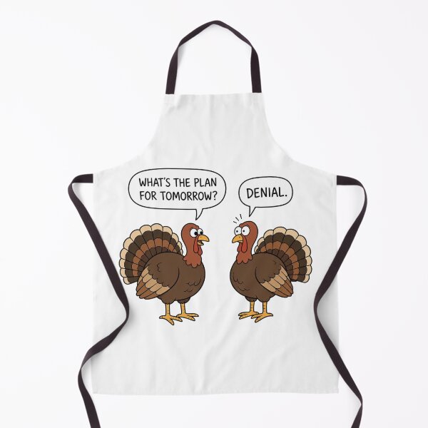 Item preview, What's The Plan Tomorrow Denial Funny Turkey Shirt designed and sold by CerealBoxInk.