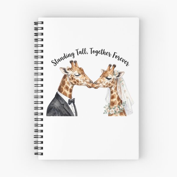 Item preview, Giraffe Wedding Portrait Kiss designed and sold by Tiffany Roy.