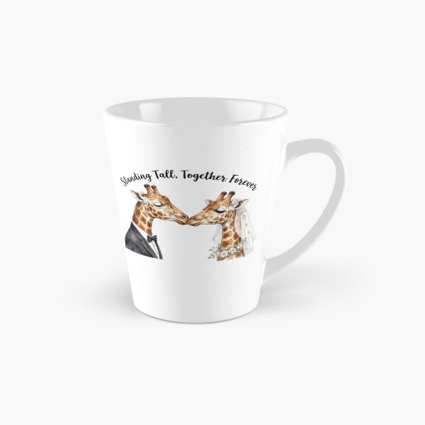 Item preview, Giraffe Wedding Portrait Kiss designed and sold by Tiffany Roy.