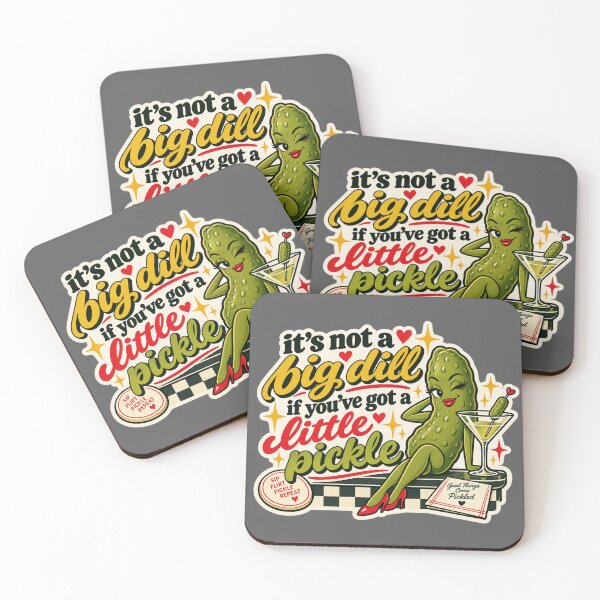 Item preview, It’s Not a Big Dill If You’ve Got a Little Pickle – Retro Pickle Pun designed and sold by CautionChaosCo.