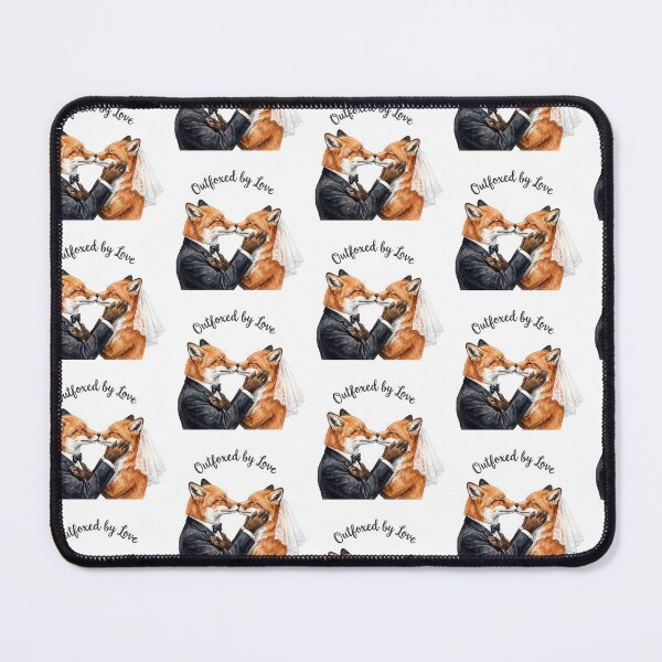 Item preview, Fox Couple Wedding Kiss designed and sold by Tiffany Roy.
