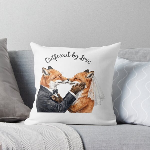 Item preview, Fox Couple Wedding Kiss designed and sold by Tiffany Roy.