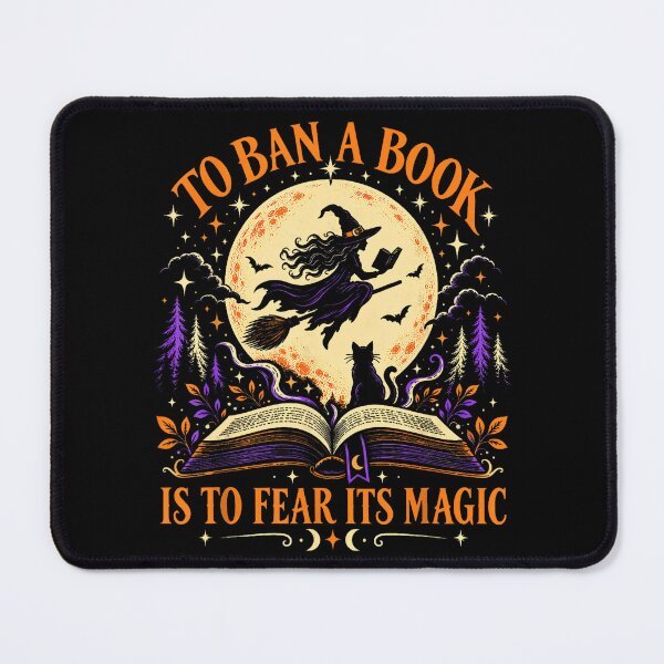 Item preview, Banned Books Halloween Witch Reading by Moonlight designed and sold by NoeValdric.